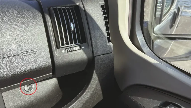 Bedieungselement der Wohnmobil-Sitzheizung