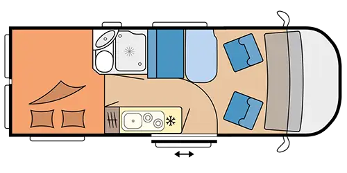 Hobby ONTOUR VAN Solaris 600 ET - Grundriss